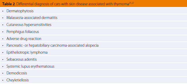Diagnosis and surgical treatment of thymoma in the cat